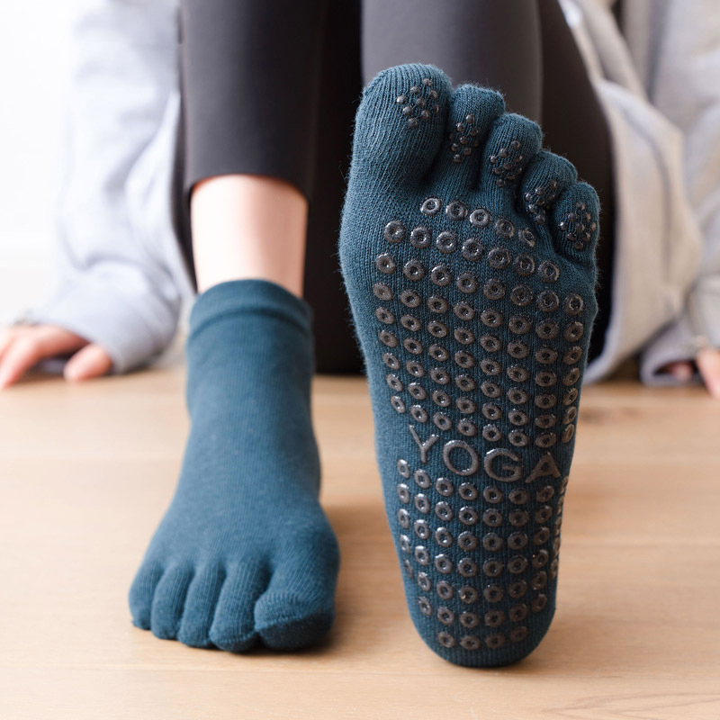 Yoga Fitness Women - Anti-deslizamento feminino meias de pilates cinco