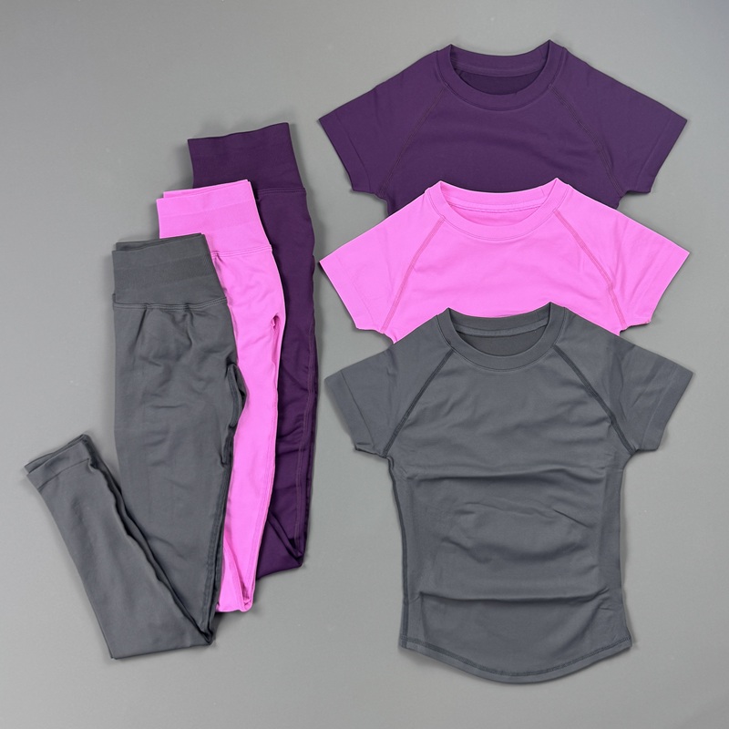 Yoga Fitness Kleidung - Conjunto de Ginástica Feminino de 2