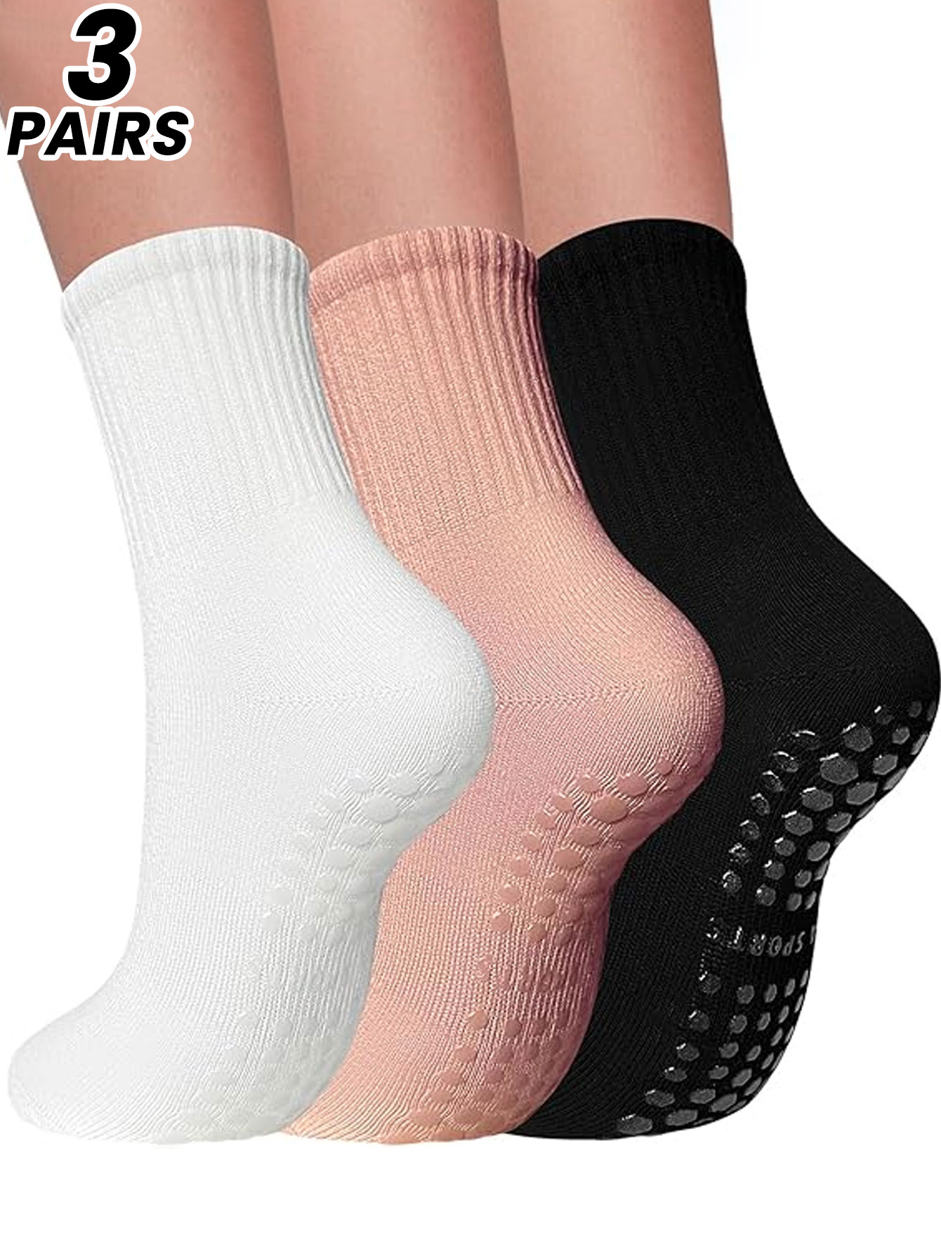 Yoga Fitness Women - 3 pares de meias de yoga