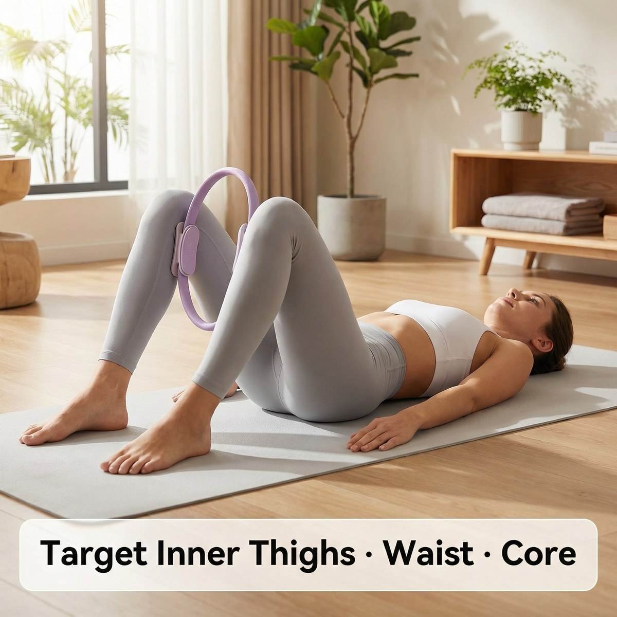 Pilates Ring Circle - Anel de Pilates de 38cm, Círculo
