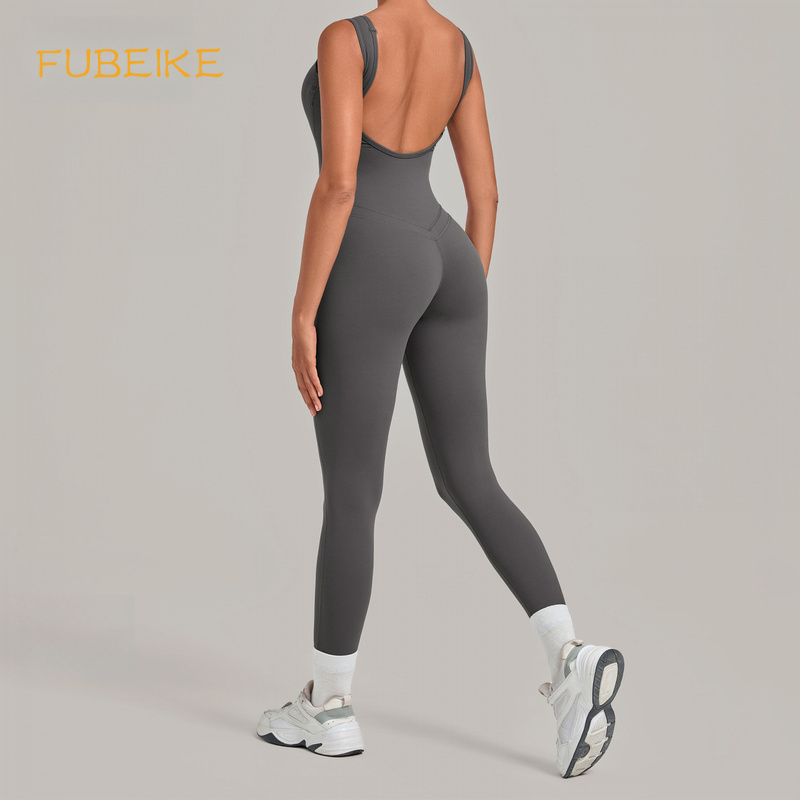 Yoga Fitness Wear - Macacão de Yoga Feminino com Costas