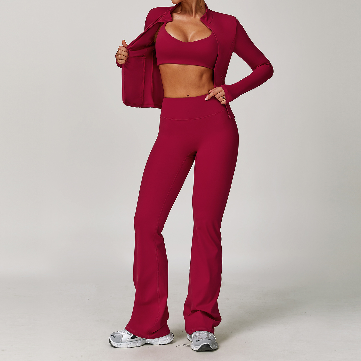 Conjunto de roupa esportiva se - Yoga Fitness Kleidung avaliação e preço