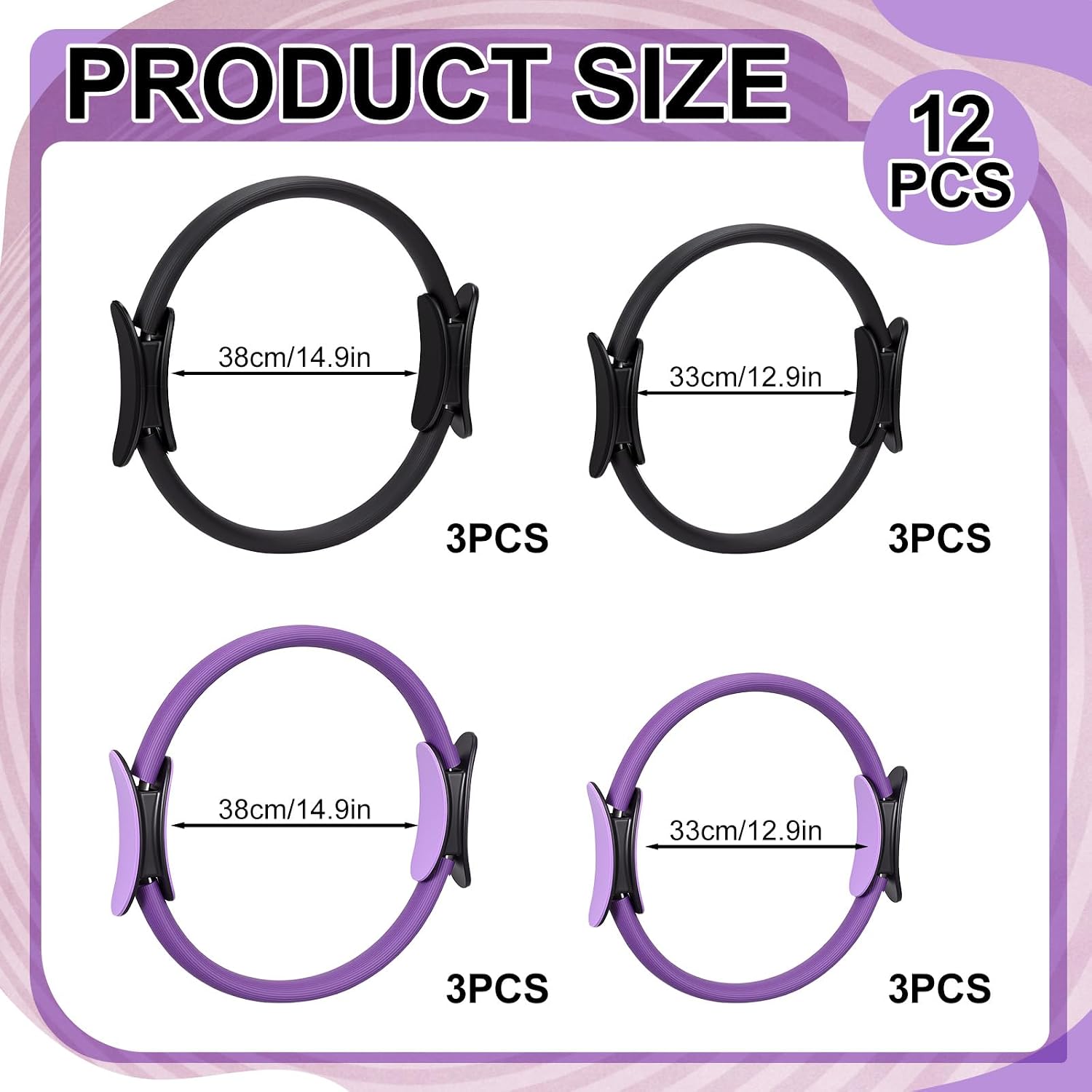 Conjunto de 12 Anéis de Pilate - Pilates Ring Circle avaliação e preço