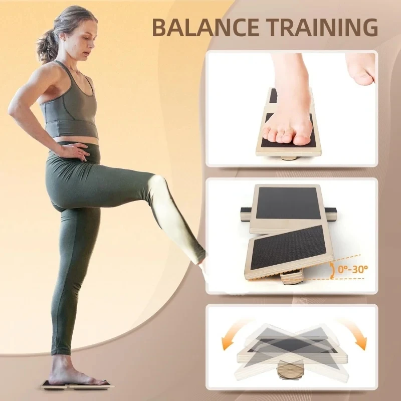 Placa de equilíbrio de madeira - Ankle Weights avaliação e preço